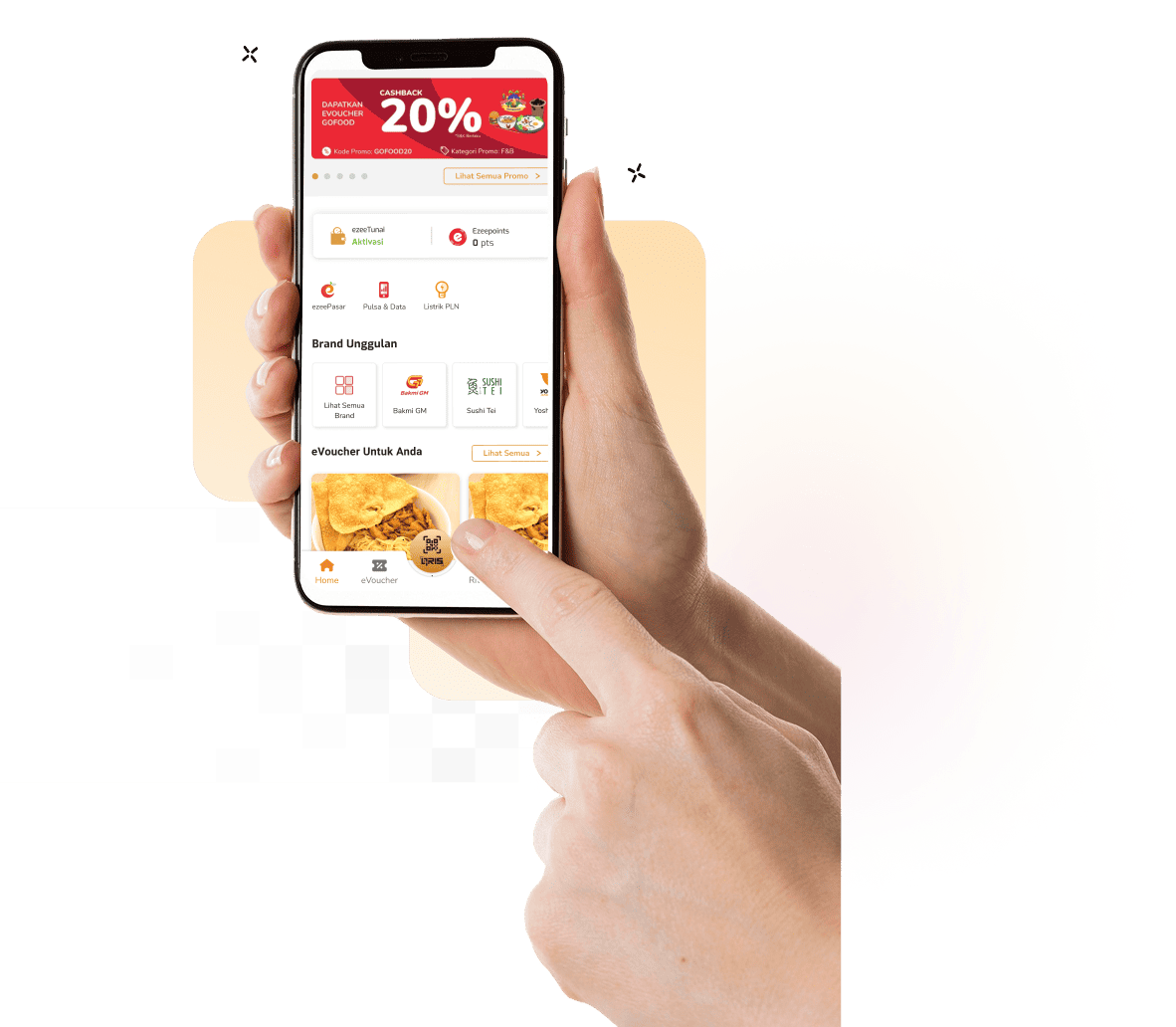 Aplikasi merchant Ezeelink untuk mengelola layanan White Label Wallet