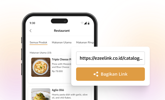 Bagikan tautan E-Katalog Ezeelink kepada pelanggan