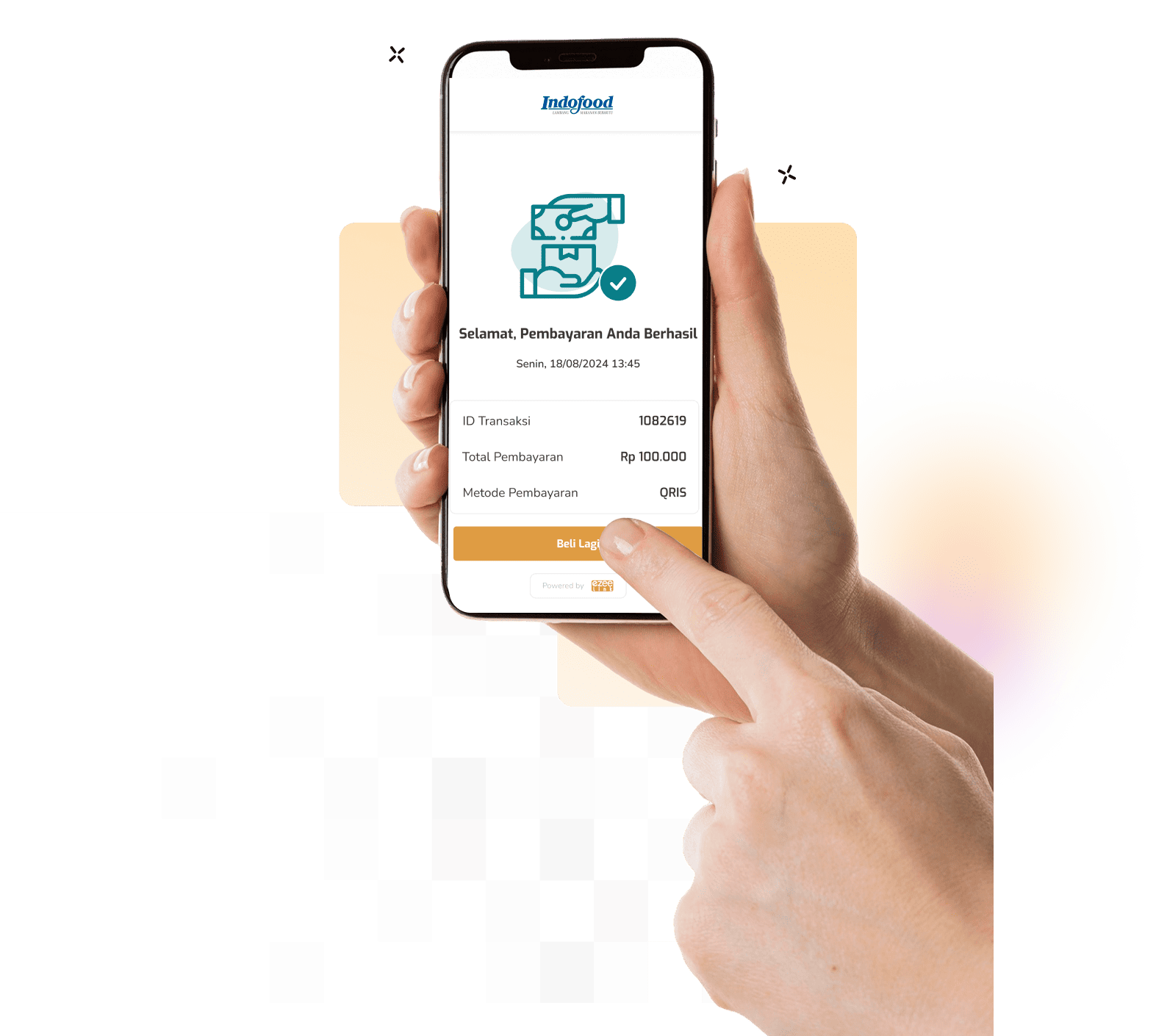 Tampilan pembuatan Payment Link Ezeelink di aplikasi merchant