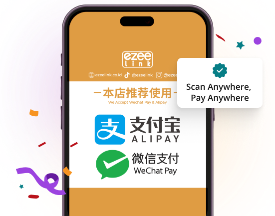 Dukungan pembayaran Alipay dan WeChat Pay untuk merchant Ezeelink