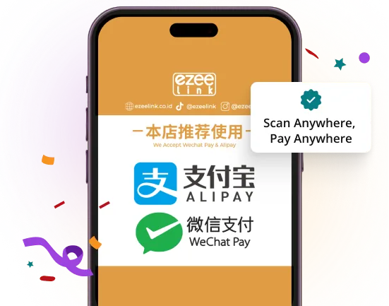 Dukungan pembayaran Alipay dan WeChat Pay untuk merchant Ezeelink