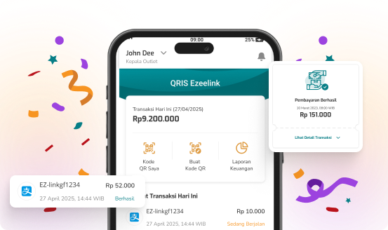 Tampilan transaksi Alipay aktif di dashboard merchant Ezeelink