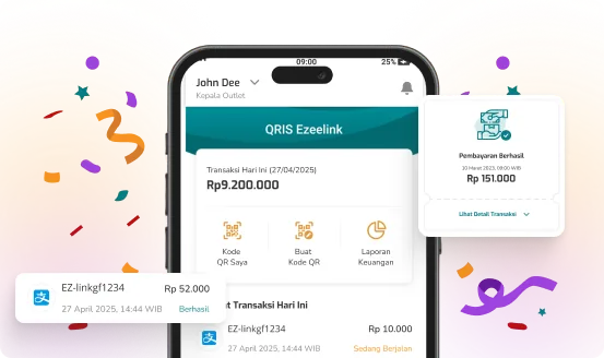 Tampilan transaksi Alipay aktif di dashboard merchant Ezeelink