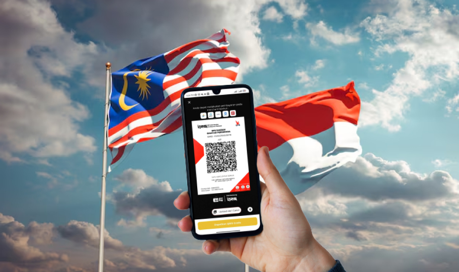 Traveler membayar QRIS di Malaysia