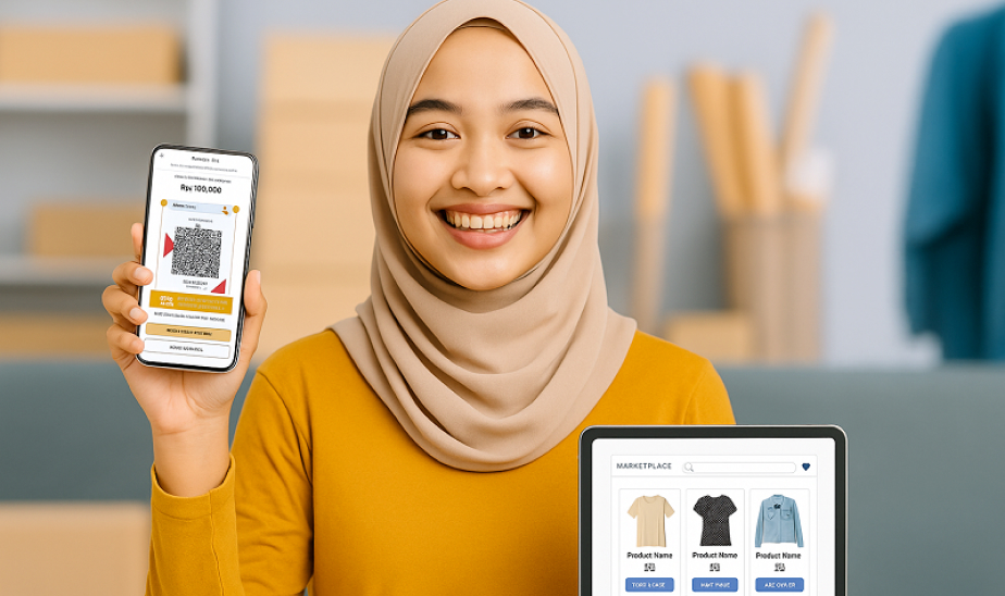 Transaksi QRIS saat Harbolnas untuk UMKM