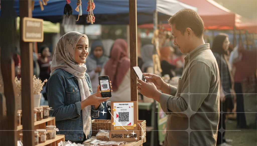 UMKM menyiapkan pembayaran QRIS menjelang Ramadan