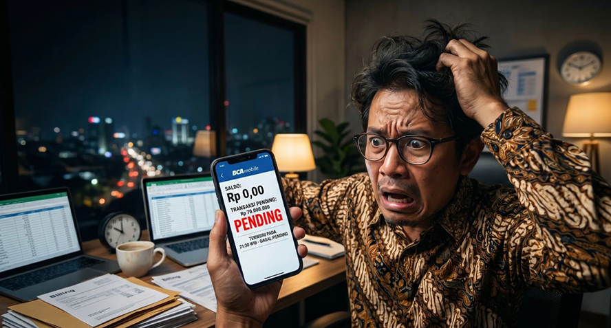 Pemilik usaha mengalami kendala pencairan saldo transaksi digital