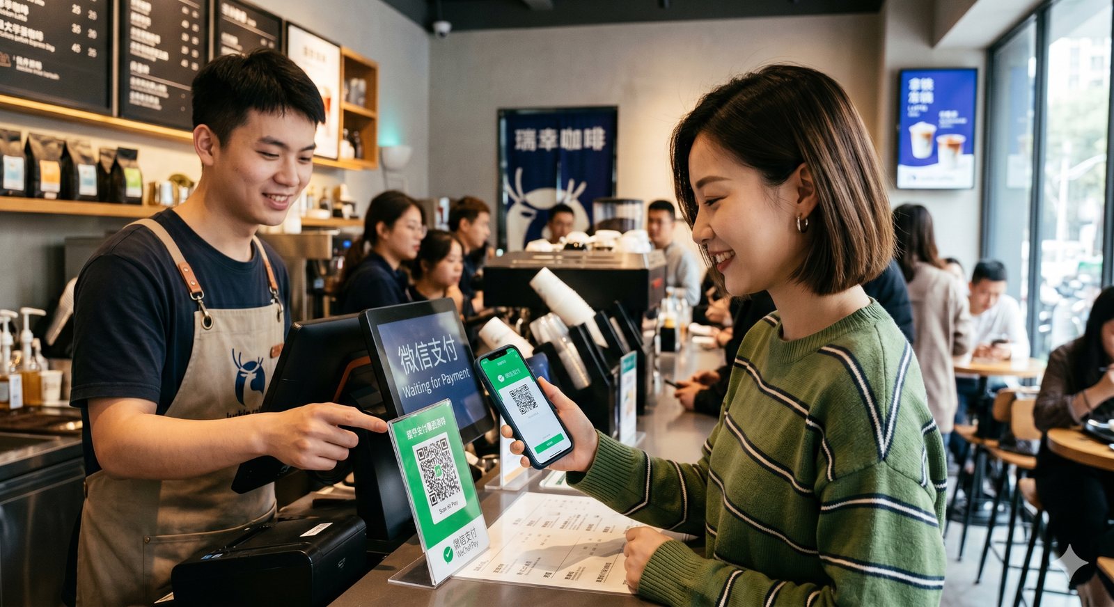 Ilustrasi aktivasi WeChat Pay untuk bisnis di Indonesia