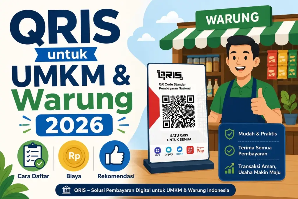 QRIS untuk UMKM dan warung — panduan daftar dan biaya 2026