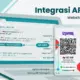 Laptop merchant menampilkan integrasi API QRIS dengan pembayaran berhasil