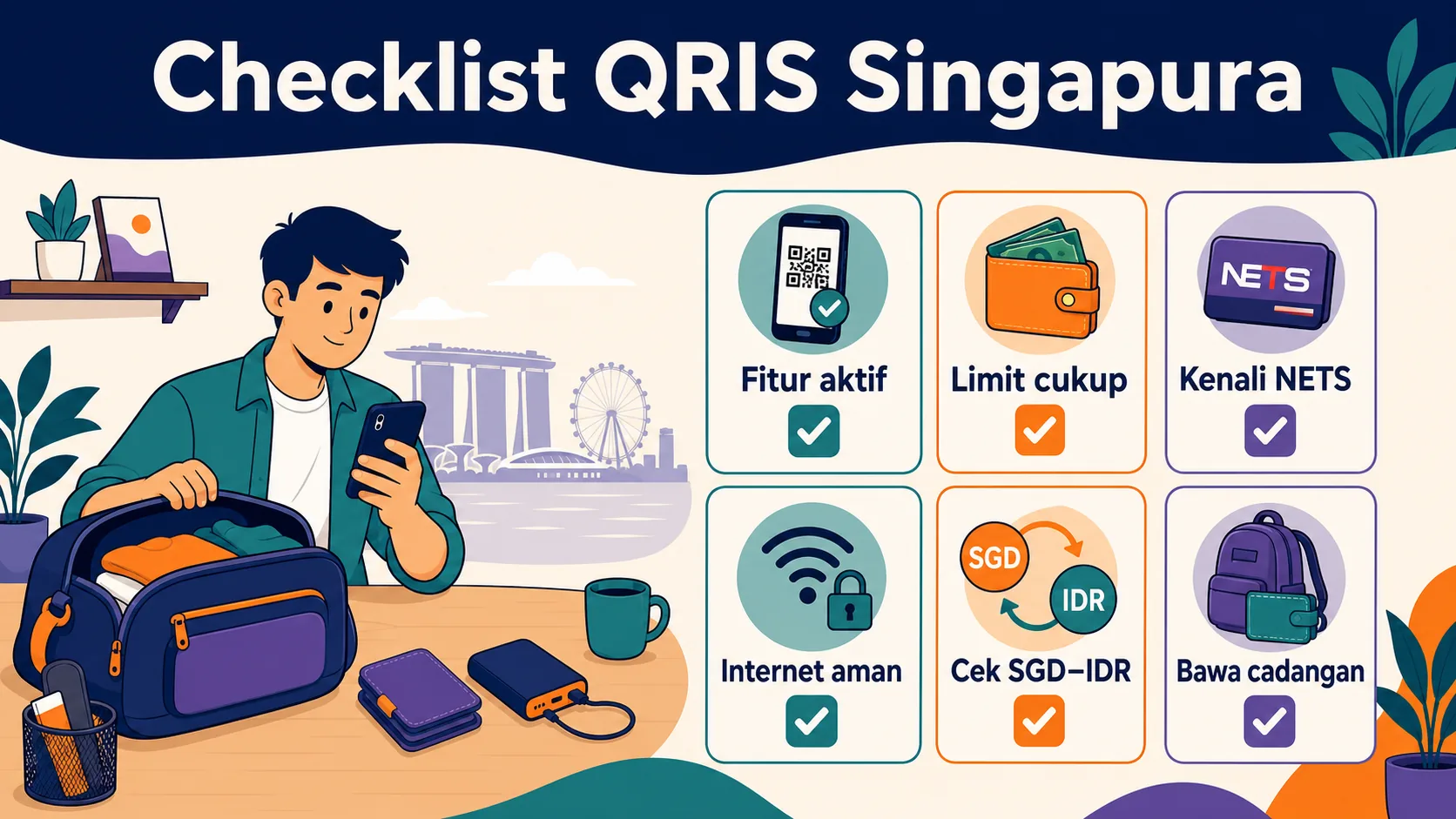 Checklist menggunakan QRIS di Singapura