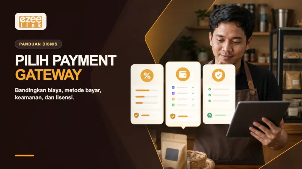Pemilik UMKM membandingkan biaya, metode pembayaran, keamanan, dan lisensi payment gateway.