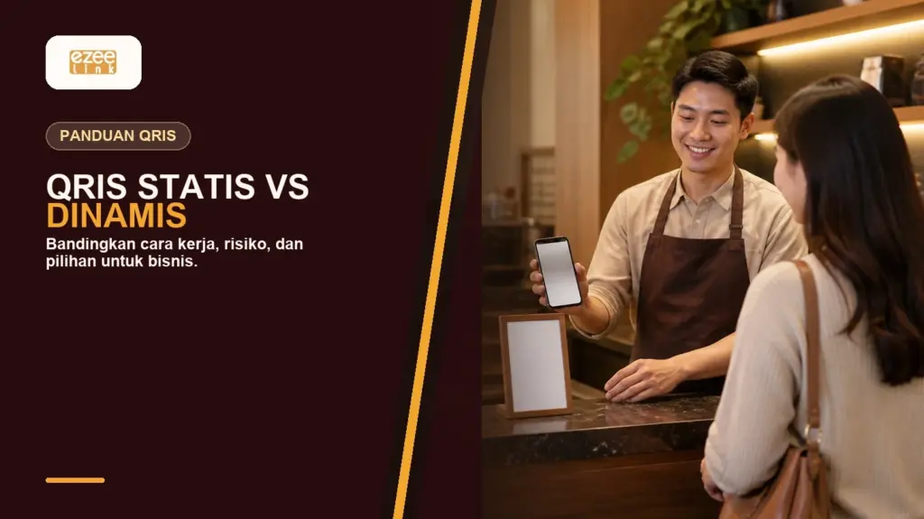 Cover artikel perbandingan QRIS statis dan dinamis untuk bisnis.