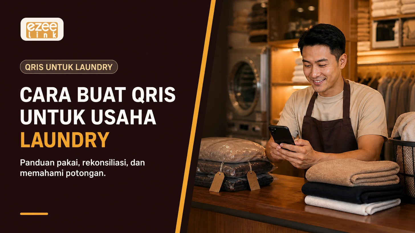Cover artikel cara membuat QRIS untuk usaha laundry.