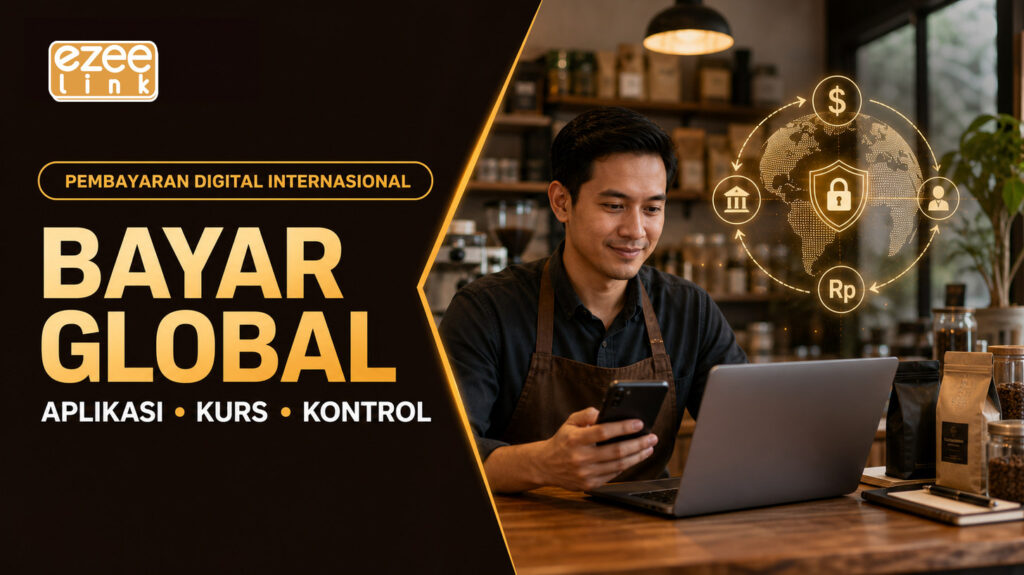 Cover pembayaran digital internasional dengan supplier, pelanggan, dan kontrol risiko
