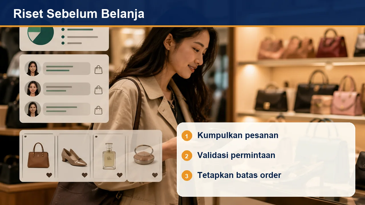 Riset Sebelum Belanja: Kumpulkan pesanan; Validasi permintaan; Tetapkan batas order