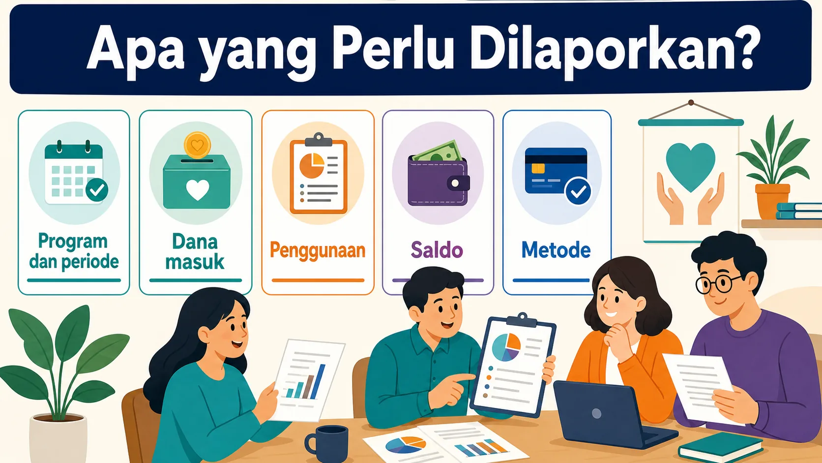 Struktur laporan transparansi donasi