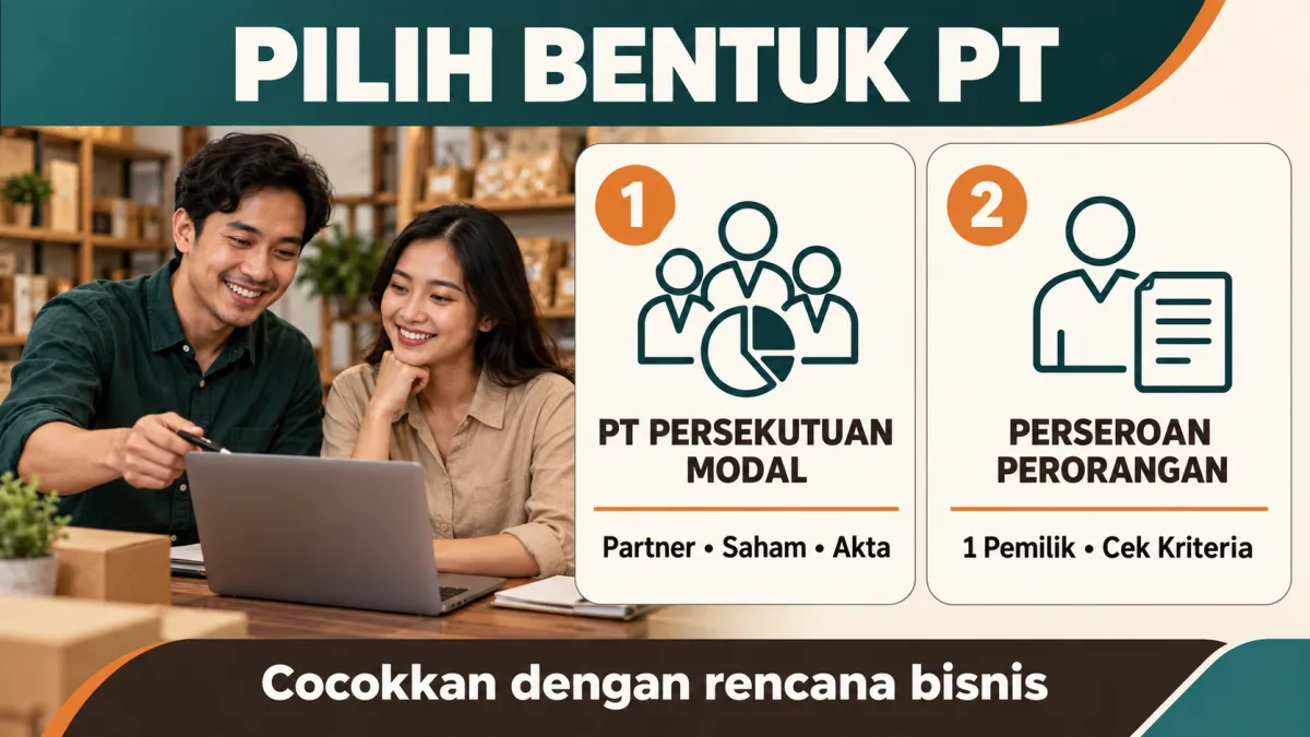 Perbandingan ringkas PT persekutuan modal dan Perseroan Perorangan