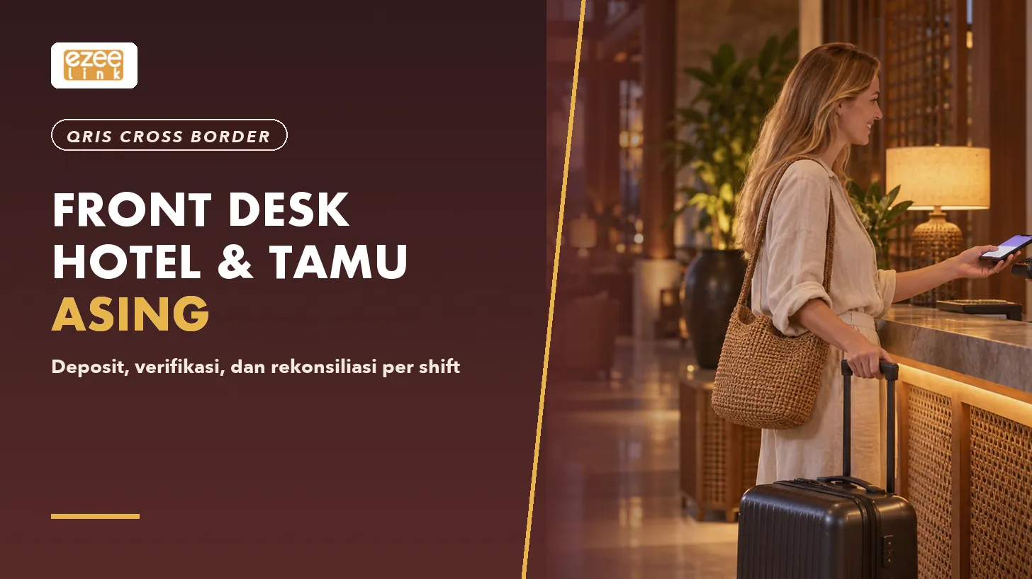 SOP front desk hotel menerima pembayaran QRIS Cross Border dari tamu asing